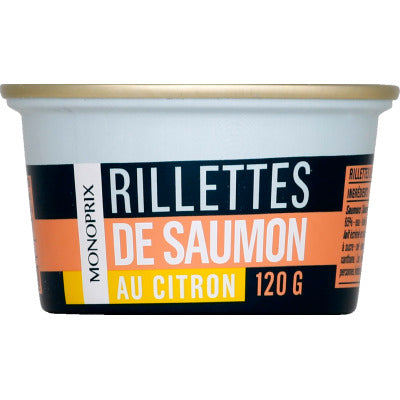 Monoprix Rillettes de Saumon au Citron 120g Monoprix Rillettes de Saumon au Citron 120g