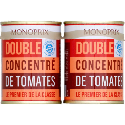 Monoprix Double concentré de tomate 2x140g Monoprix Double concentré de tomate 2x140g