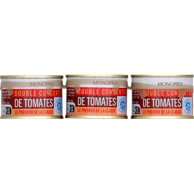 Monoprix Double concentré de tomate 3x70g Monoprix Double concentré de tomate 3x70g