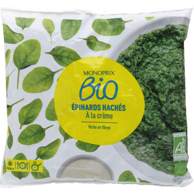 Monoprix Bio Épinards À La Crème 600g Monoprix Bio Épinards À La Crème 600g