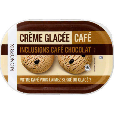 Monoprix Crème glacée au café 500g Monoprix Crème glacée au café 500g