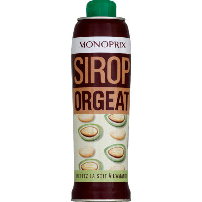 Monoprix sirop orgeat à diluer 75cl Monoprix sirop orgeat à diluer 75cl
