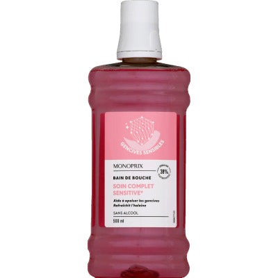 Monoprix Bain De Bouche Sensitive 500ml Monoprix Bain De Bouche Sensitive 500Ml