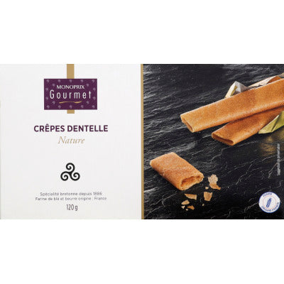 Monoprix Gourmet Crêpes dentelle nature 120g Monoprix Gourmet Crêpes dentelle nature 120g