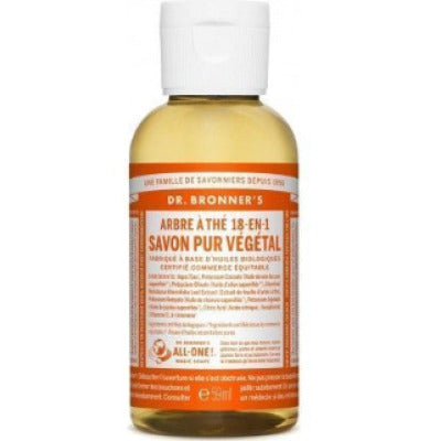 Dr Bronner's Savon Liquide Arbre à Thé Bio 60ml Dr Bronner's Savon Liquide Arbre à Thé Bio 60ml