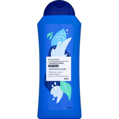 Monoprix Shampooing très doux antipelliculaire 500ml Monoprix Shampooing très doux antipelliculaire 500ml