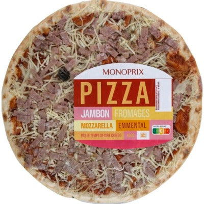 Monoprix pizza jambon fromages 450g Monoprix pizza jambon fromages 450g