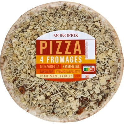 Monoprix pizza 4 fromages 450g Monoprix pizza 4 fromages 450g