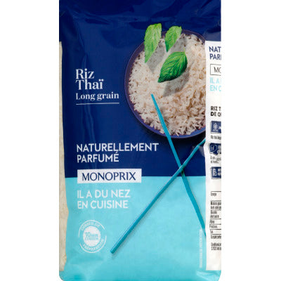 Monoprix Riz thaï naturellement parfumé 1kg Monoprix riz thaï naturellement parfumé 1kg
