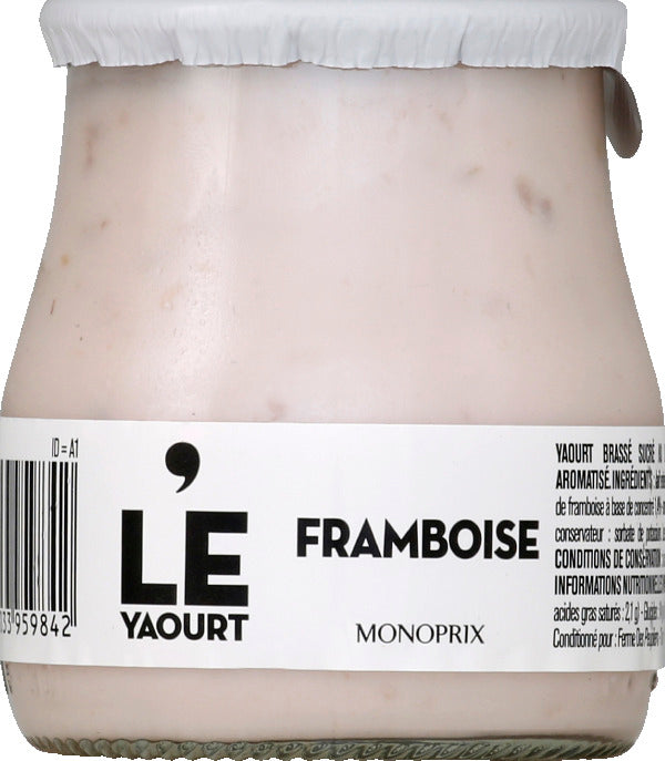 Monoprix Yaourt framboise 140g Monoprix Yaourt framboise 140g