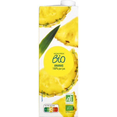 Monoprix Bio Ananas 100% pur jus 1L Monoprix Bio Ananas 100% pur jus 1L