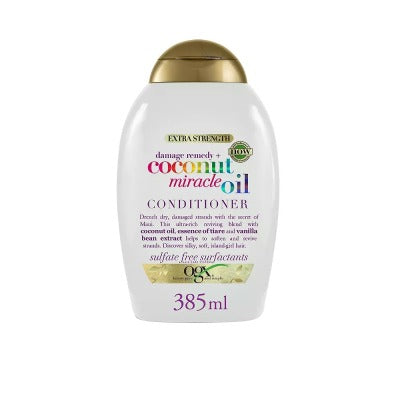 OGX Aprés Shampooing Conditioner à l'huile de coco Miraculeuse 385ml OGX Aprés Shampooing Conditioner à l'huile de coco Miraculeuse 385ml