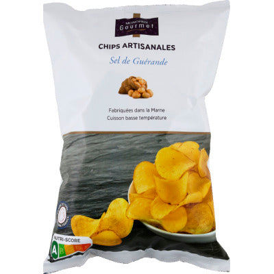 Monoprix Gourmet Chips artisanales sel de Guérande 125g Monoprix Gourmet Chips artisanales sel de Guérande 125g