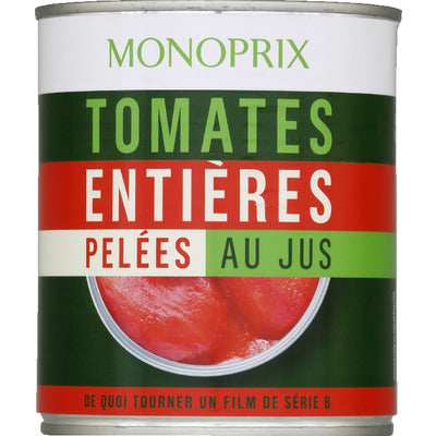 Monoprix Tomates Entières Pelées Au Jus 476g Monoprix Tomates Entières Pelées Au Jus 476G