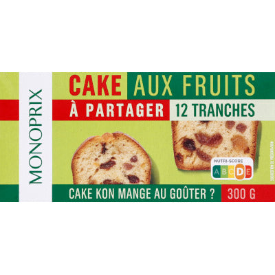 Monoprix Cake aux Fruits 300g Monoprix Cake aux Fruits 300g
