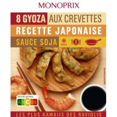 Monoprix 8 Gyoza aux crevettes recette Japonaise 220g Monoprix 8 Gyoza aux crevettes recette Japonaise 220g