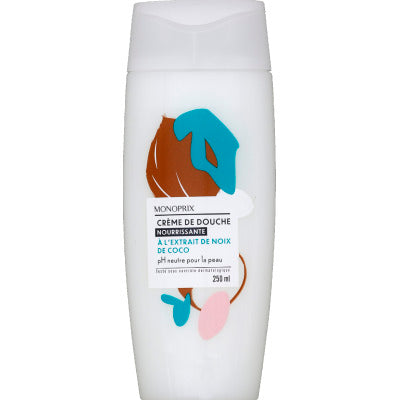Monoprix Crème De Douche À La Noix De Coco 250ml Monoprix Crème De Douche À La Noix De Coco 250ml