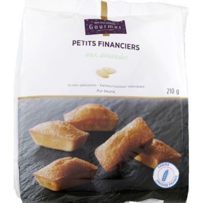 Monoprix Gourmet Petits financiers aux amandes 210g Monoprix gourmet petits financiers aux amandes 210g