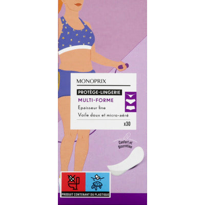 Monoprix Protège-Lingerie Multi-Forme x30 Monoprix Protège-Lingerie Multi-Forme X30