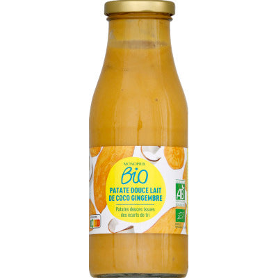Monoprix Bio Soupe patate douce coco gingembre 50cl Monoprix Bio Soupe patate douce coco gingembre 50cl