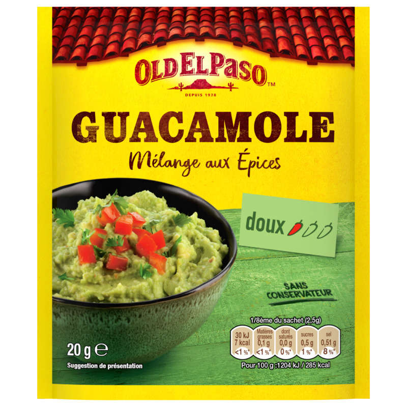 Old El Paso Mélange Aux Epices Pour Guacamole 20G Old El Paso Mélange Aux Epices Pour Guacamole 20G