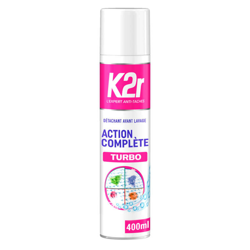 K2R Détachant Avant Lavage, Mousse Active 0.4 L K2R Détachant Avant Lavage, Mousse Active 0.4 L