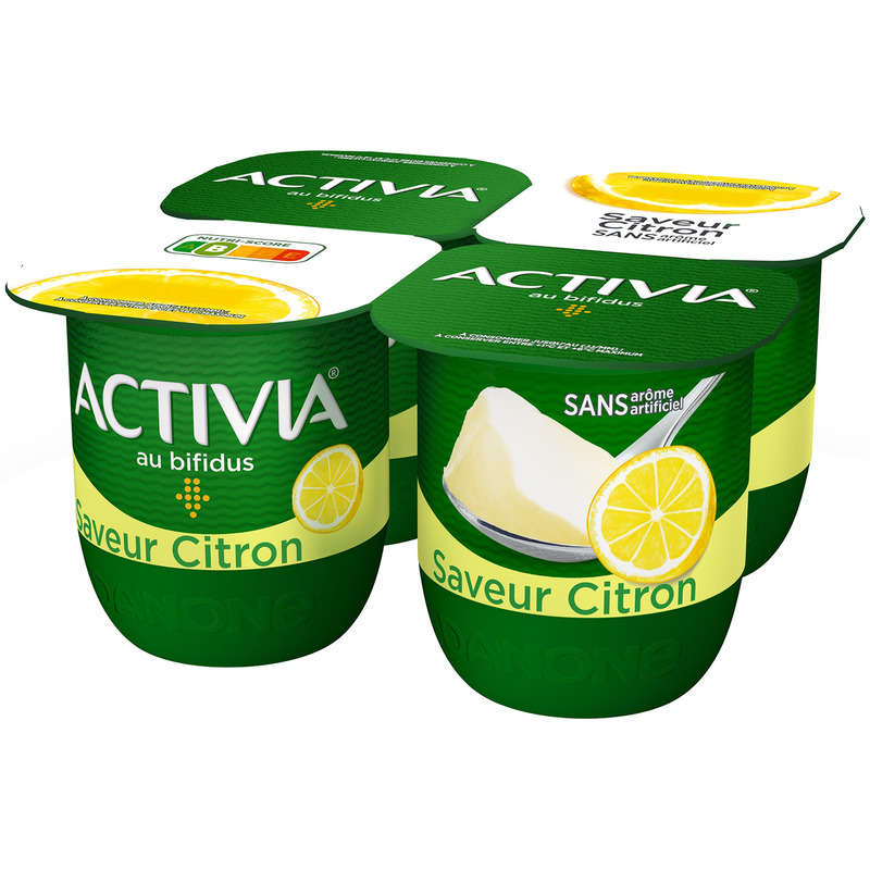 Activia Yaourt Citron Bifidus 4X125G Activia Yaourt Citron Bifidus 4X125G