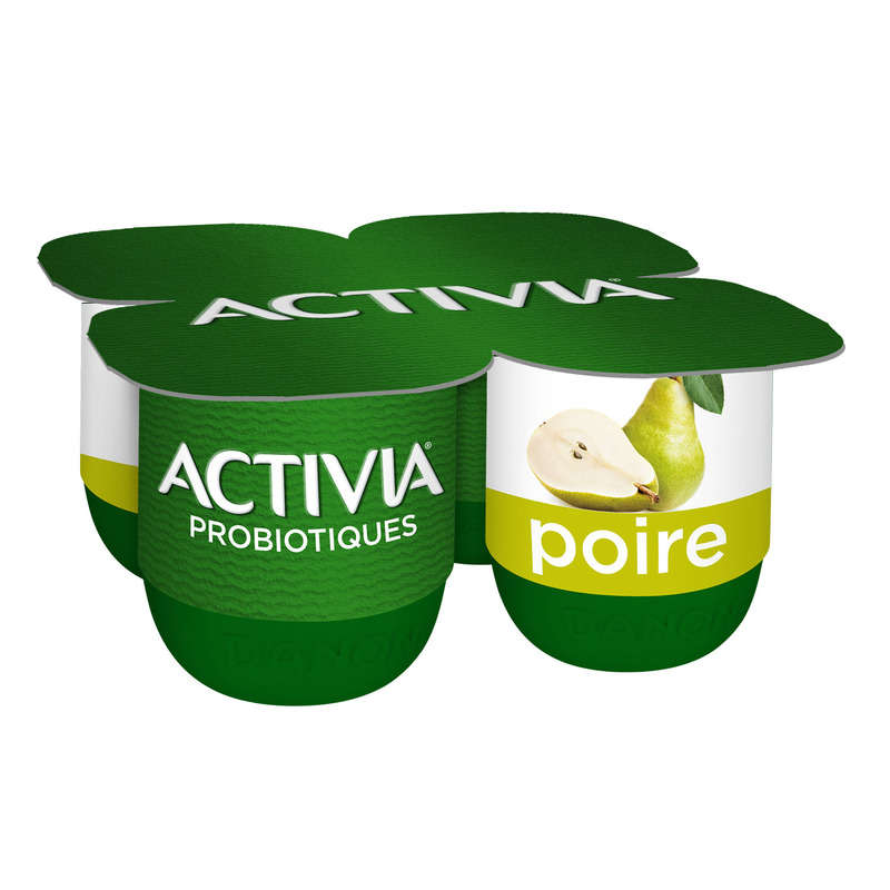 Activia Yaourt aux fruits poire bifidus 4x125g Activia Yaourt aux fruits poire bifidus 4x125g
