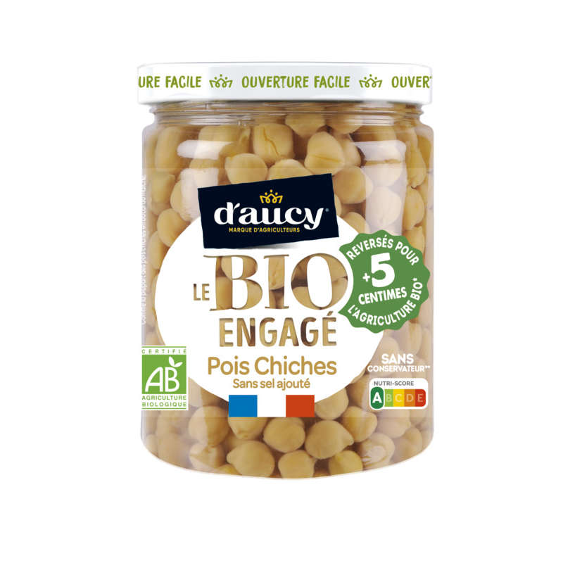 D'Aucy Pois Chiches sans sel ajouté Bio 340g D'Aucy Pois Chiches sans sel ajouté Bio 340g