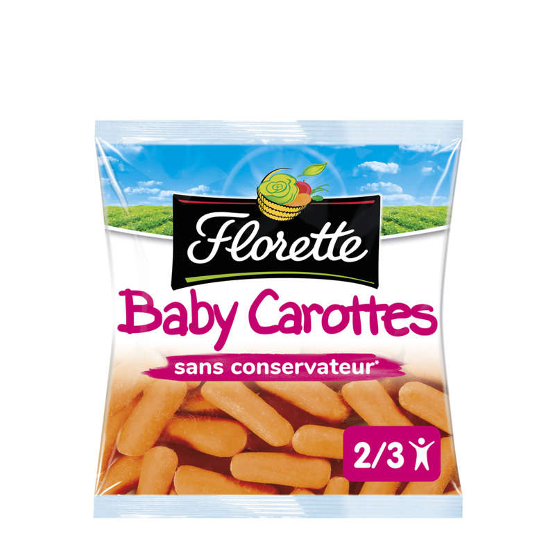 Florette baby carottes, sans conservateur 250g Florette baby carottes, sans conservateur 250g