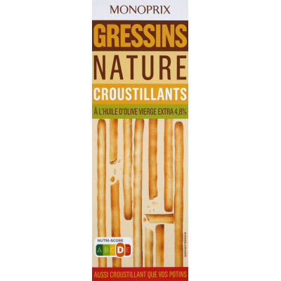 Monoprix Gressins nature 125g