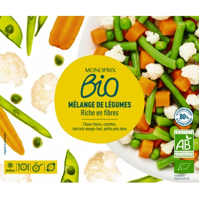 Monoprix Bio mélange de légumes bio 600g