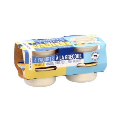 Monoprix Yaourt à la grecque Vanille 4x150g