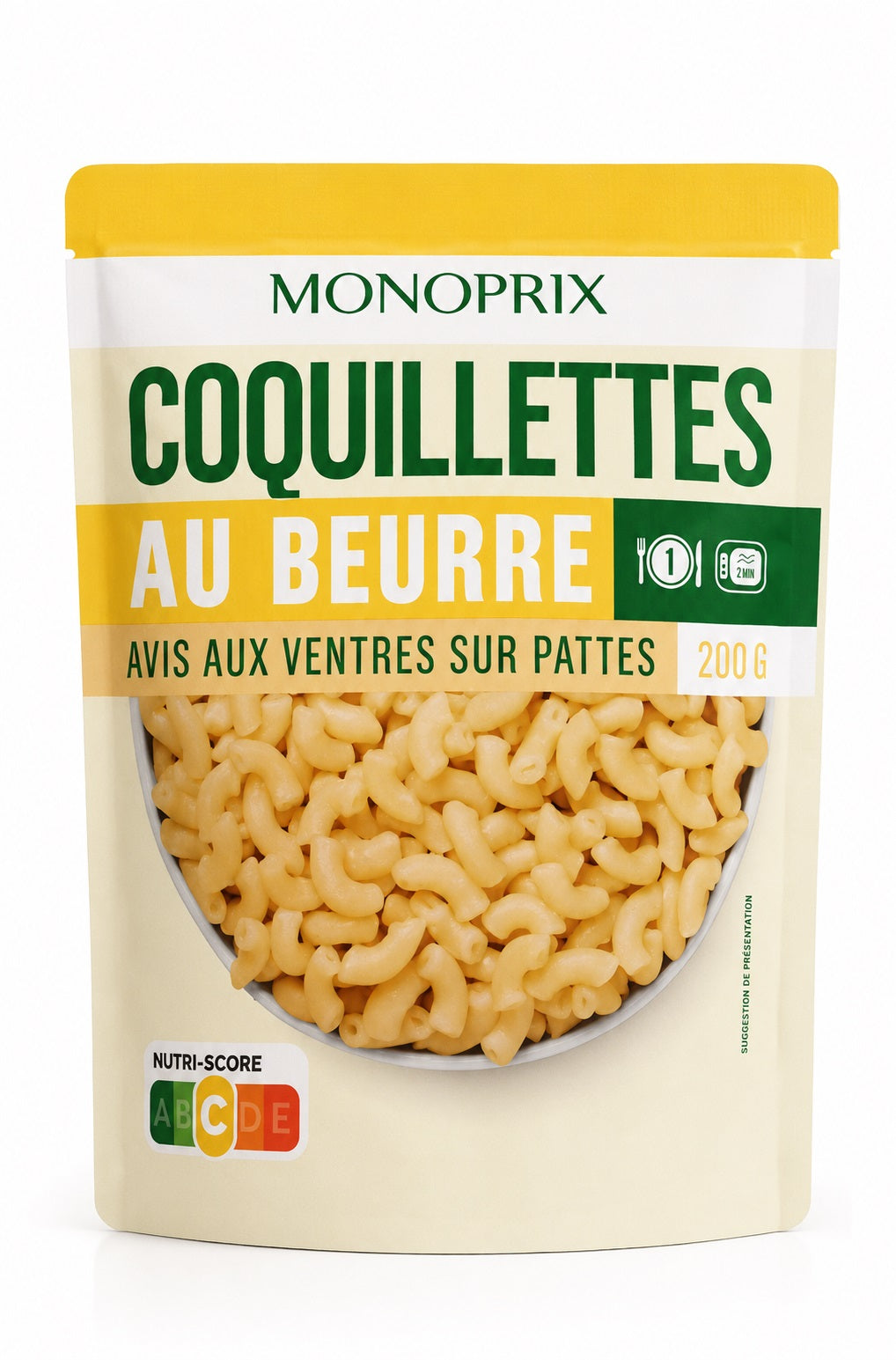 Monoprix Coquillettes Au Beurre 200g