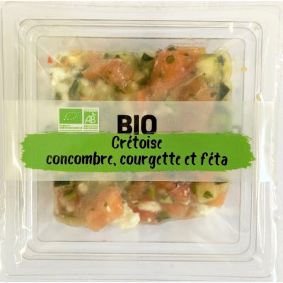 Brindélice Crétoise concombre courgette et féta Bio 200g