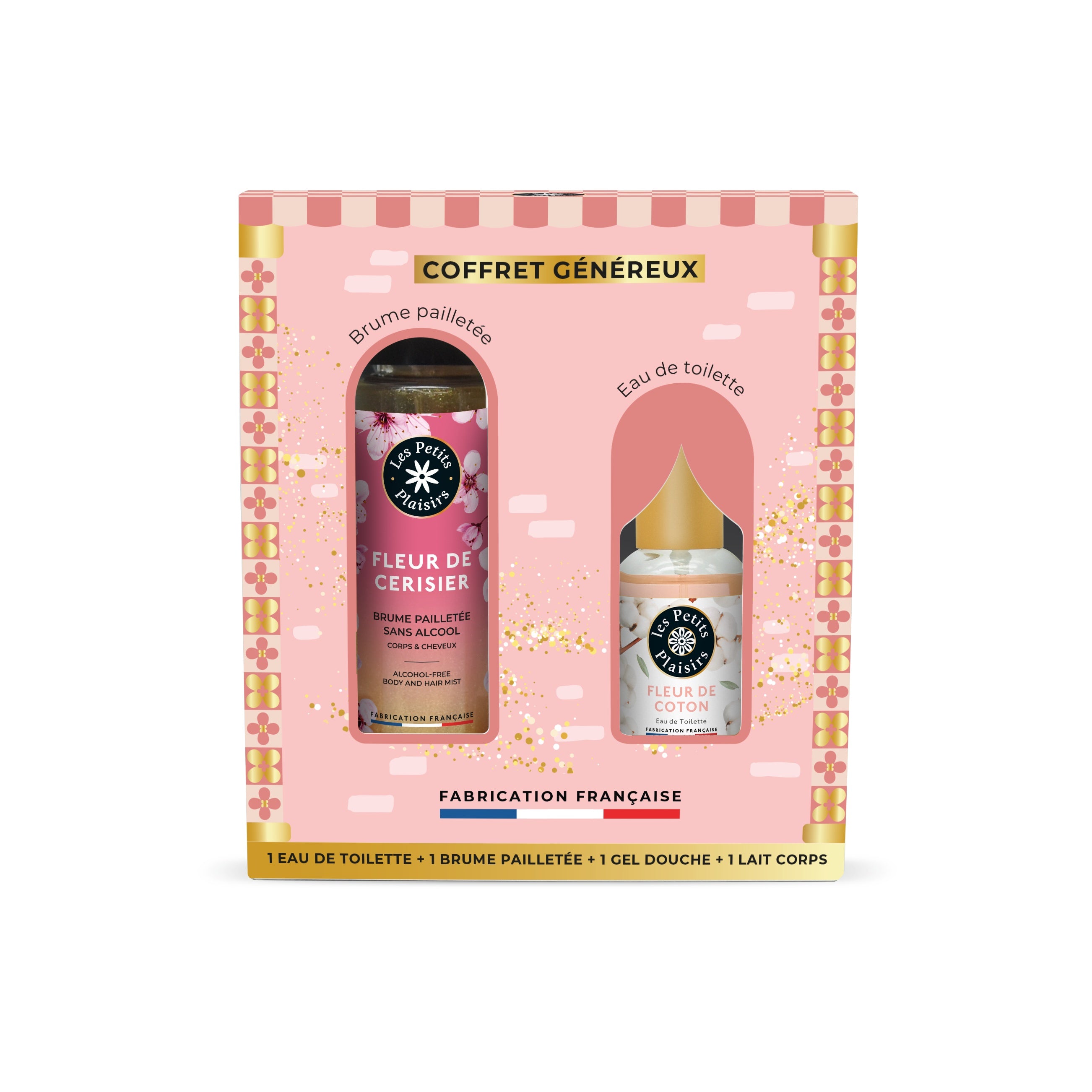 Berdoues Coffret Collection Village parfumé Eau de toilette + Brume + Gel douche +Lait corps