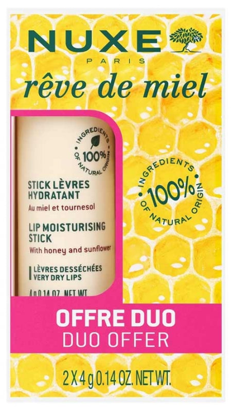 Nuxe Rêve de Miel Stick Lèvres Hydratant 2x4g