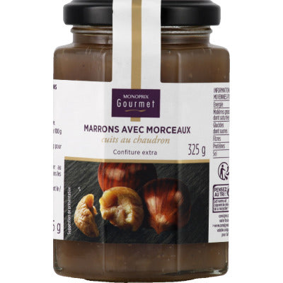 Monoprix Gourmet Confiture Extra De Marrons Avec Morceaux 325g