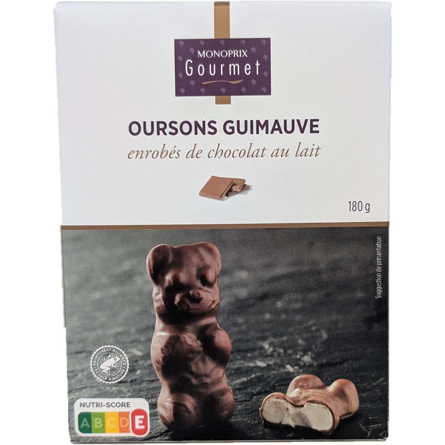 Monoprix Gourmet Oursons guimauve au Lait 180g