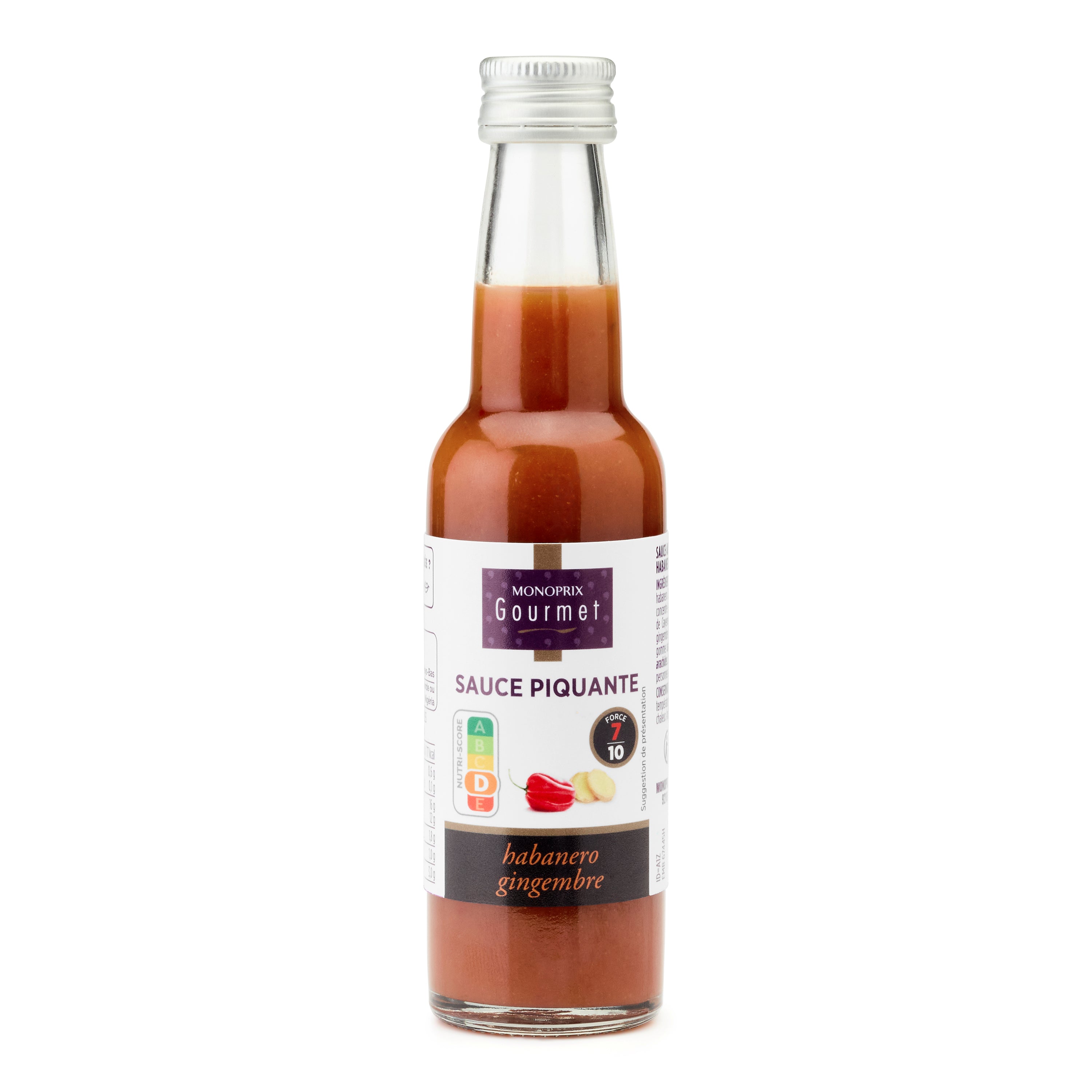 Monoprix Gourmet Sauce piquante habanero gingembre 100ml