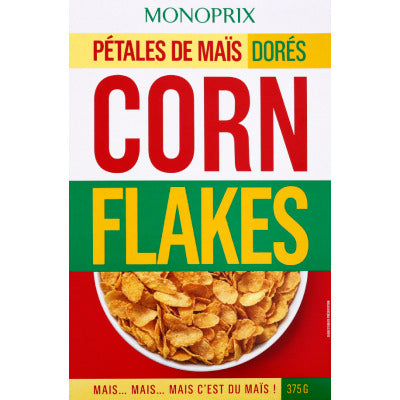 Monoprix Corn Flakes Pétales De Maïs Dorés 375g