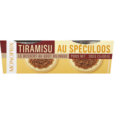 Monoprix Tiramisu Au Spéculoos 2X100G