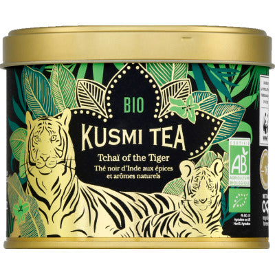 Kusmi Tea Tchaï Of The Tiger Thé Noir Bio Boite Métal 100G