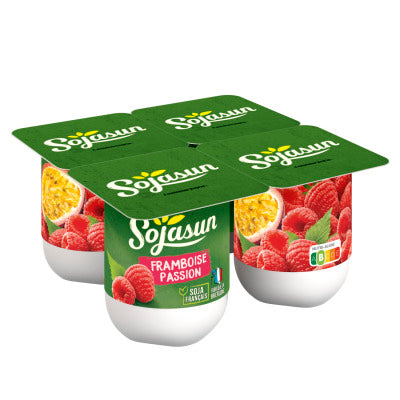 Sojasun Dessert végétal framboise passion 4x100g