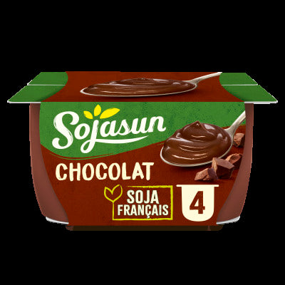 Sojasun Dessert Végétal Au Soja Au Chocolat 4X100G