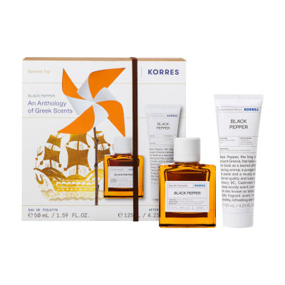 Korres Coffret Black Pepper Eau de Toilette 50ml & Après Rasage 125ml
