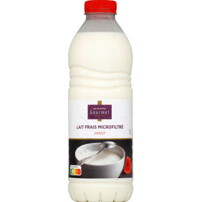 Monoprix Gourmet Lait Frais Micro Filtré Entier 1L