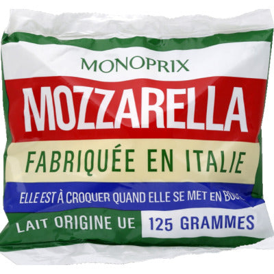 Monoprix Mozzarella le sachet de 125g