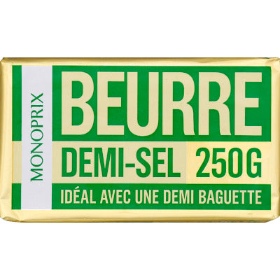 Monoprix Beurre demi-sel 250g