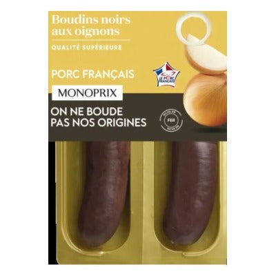 Monoprix Boudin noir aux oignons 250g